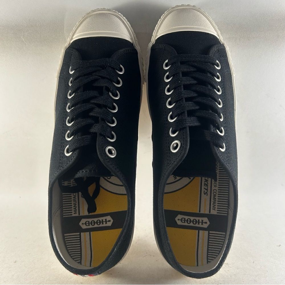 NEW Hood Rocket 66 LC Shoes Lace Up Sneakers Black Size Womens 9.5 Mens 7.5 - Picture 4 of 9